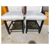 Southwind Black and Light Gray Counter Height Chairs (Set of 2)