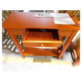 American Heritage 32 in. Cherry Standard Rectangle Wood Console Table with Drawers by Convenience Concepts