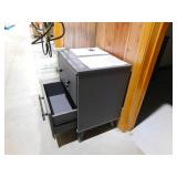 Emery 2-Drawer Gray Nightstand