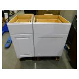 5 - Satin White Kitchen Cabinet Lot