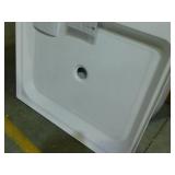 Voltaire 42 in. x 36 in. Acrylic Single-Threshold Center Drain Shower Base in White