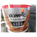 Maximum 5 gal. Dark Mahogany Semi-Transparent Exterior Stain and Sealant in One Low VOC by Olympic