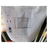 Chelsea 29.5 in. H Standard Height Auto-Close Security Gate in White with Extensions by Dreambaby