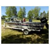 1990 Alumacraft Fishing Boat & Trailer Package