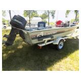 1990 Alumacraft Fishing Boat & Trailer Package