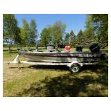 1990 Alumacraft Fishing Boat & Trailer Package