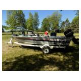 1990 Alumacraft Fishing Boat & Trailer Package