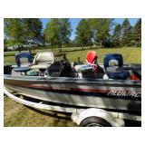 1990 Alumacraft Fishing Boat & Trailer Package