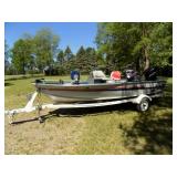1990 Alumacraft Fishing Boat & Trailer Package