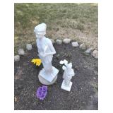 Two Yard Décor Statues