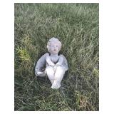 Two Outdoor Angle Statues