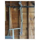Collection Of Lawn And Outdoor Tools And Building Materials