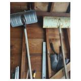 Collection Of Lawn And Outdoor Tools And Building Materials