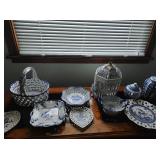Collection Of Blue And White Style Dishware