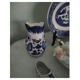 Collection Of Blue And White Style Dishware And Décor