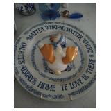 Collection Of Blue And White Style Dishware And Décor