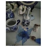 Collection Of Blue And White Style Dishware And Décor
