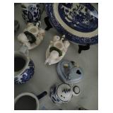 Collection Of Blue And White Style Dishware And Décor