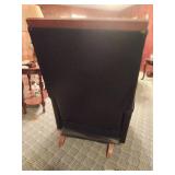Vintage Black Pleather Rocking Recliner
