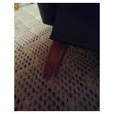 Vintage Black Pleather Rocking Recliner