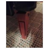 Vintage Black Pleather Rocking Recliner