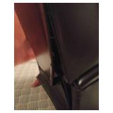 Vintage Black Pleather Rocking Recliner