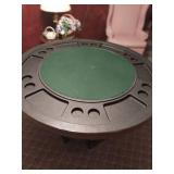Vintage Game Table and Pool Sticks