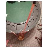 Vintage Game Table and Pool Sticks