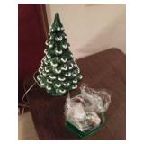 Ceramic Christmas Tree with Box of Accessories