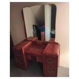 Vintage Waterfall Vanity with Mirror