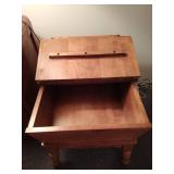 Vintage Storage End Table
