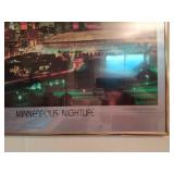 Two City Skyline Framed Posters