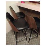 Four Vintage Barstools