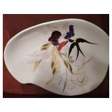 Red Wing Platter & Unmarked Beanpot