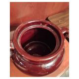 Red Wing Platter & Unmarked Beanpot