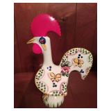 Ceramic Roosters and Basket