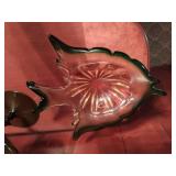Three Vintage Glass Décor Pieces