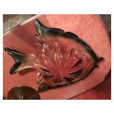 Three Vintage Glass Décor Pieces