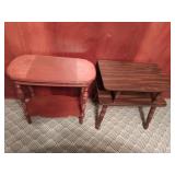 Two Vintage End Tables