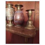 Collection of Brass Vases
