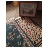 Two Rugs and One Framed Picture