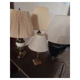 Four Table Lamps