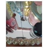 Two Mirrored Tray with Contents