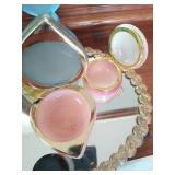 Two Mirrored Tray with Contents