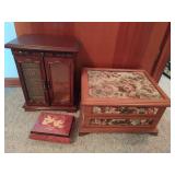 Thee Jewelry Boxes