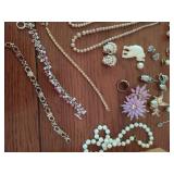 Collection of Fashion Costume Jewelry