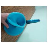 Vintage Blue Glass Pitcher