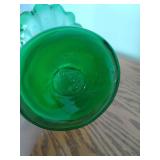 Vintage Green Glass Vase