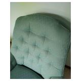 Vintage Upholstered Swivel Chair