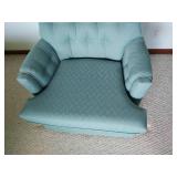 Vintage Upholstered Swivel Chair